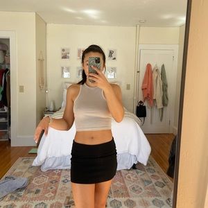 Black LOWRISE URBAN OUTFITTERS mini skirt
